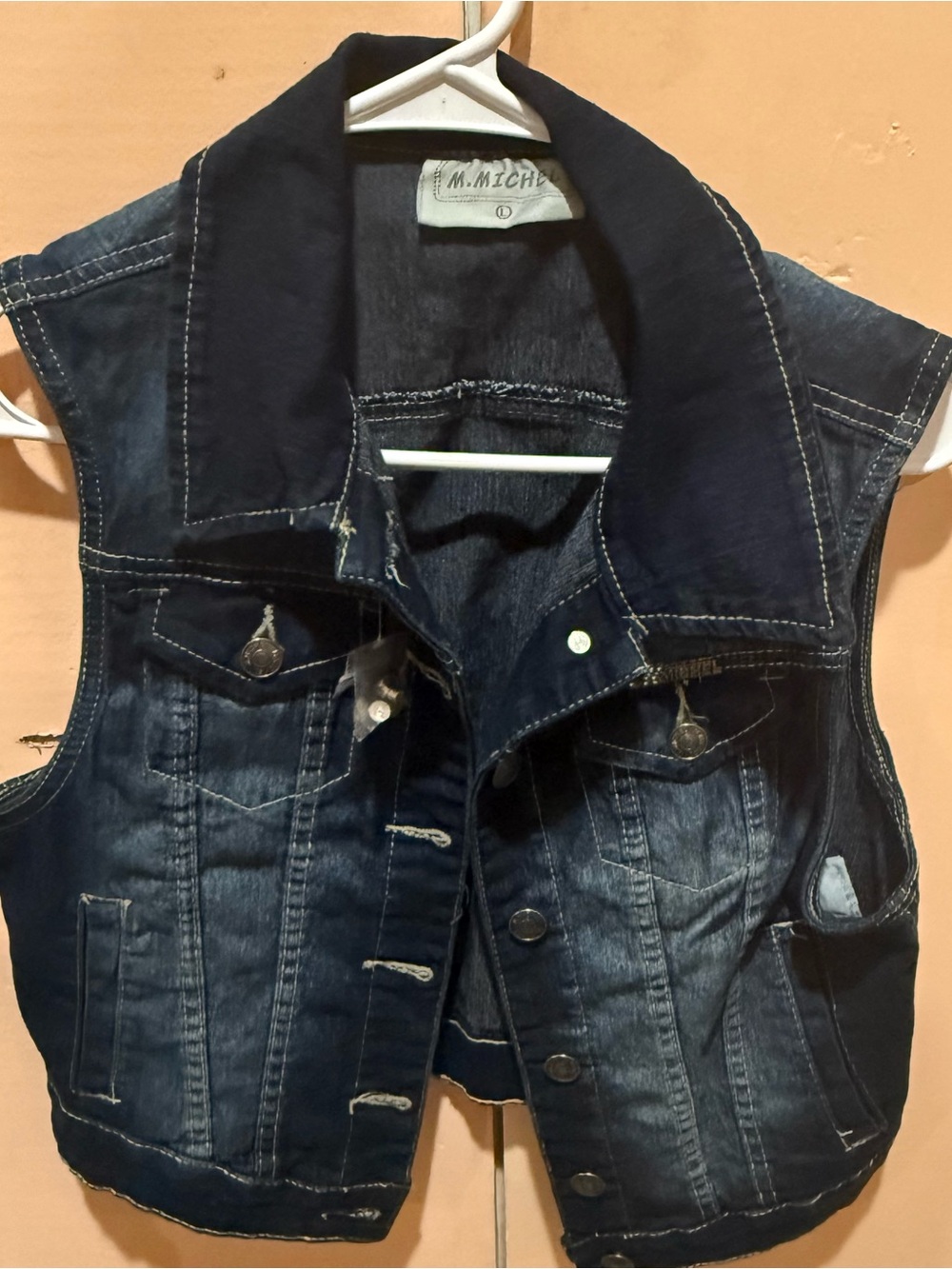 Men’s Dark Blue Denim Vest